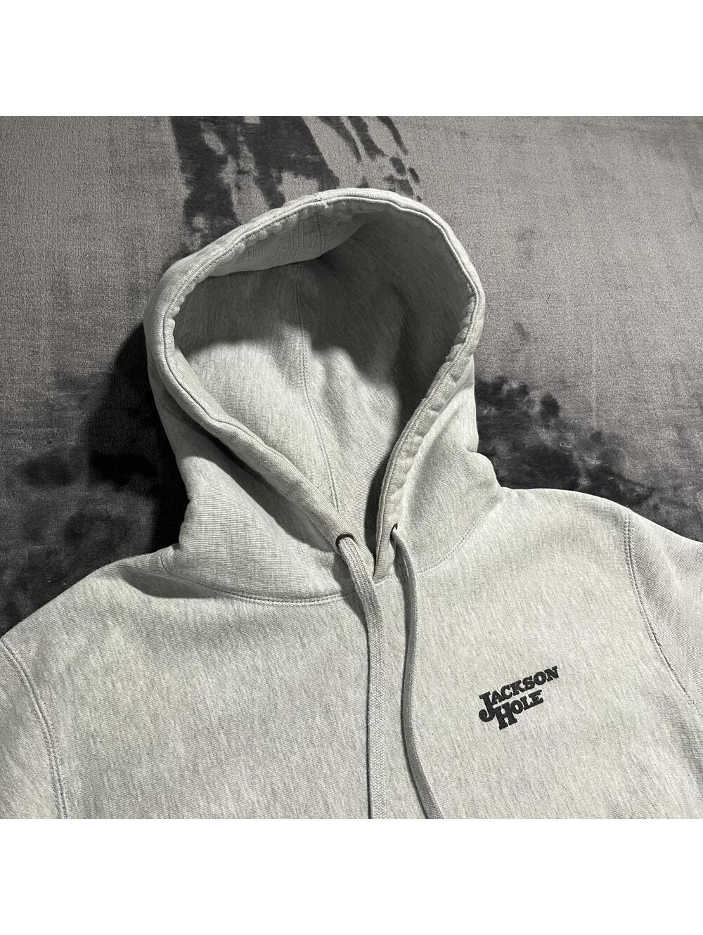 Jackson Hole Light Gray Hoodie Sweatshirt
